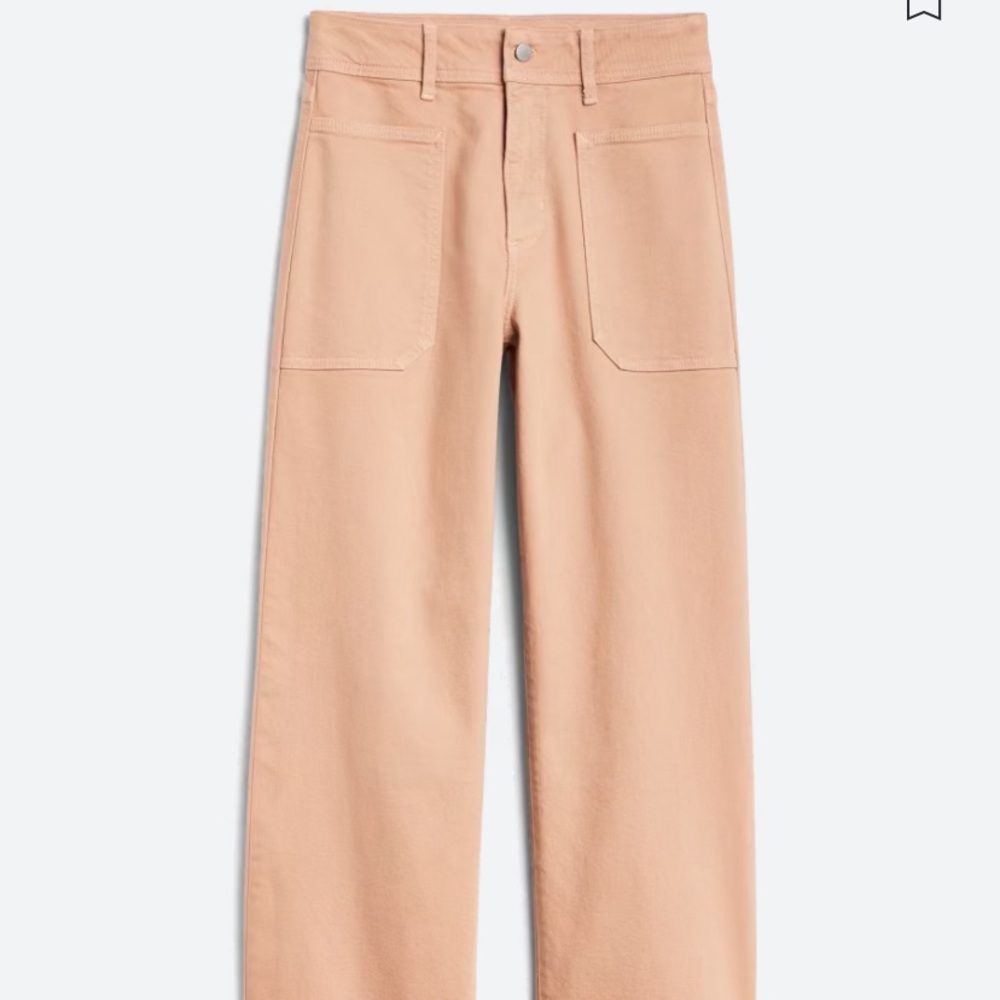 Just USA cropped khaki wide leg trouser